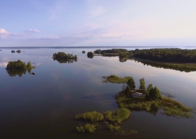 超清晰高空下瑞典的4k风景视频免费下载