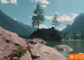 美丽的风景，山水，绿荫4k视频下载