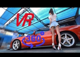 5K VR 360牛仔短裤赛车模特Minchae IPO Day - 585MB