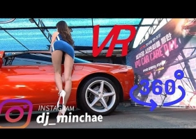 5K VR 360蓝色连衣裙赛车模特Minchae IPO Day - 871MB